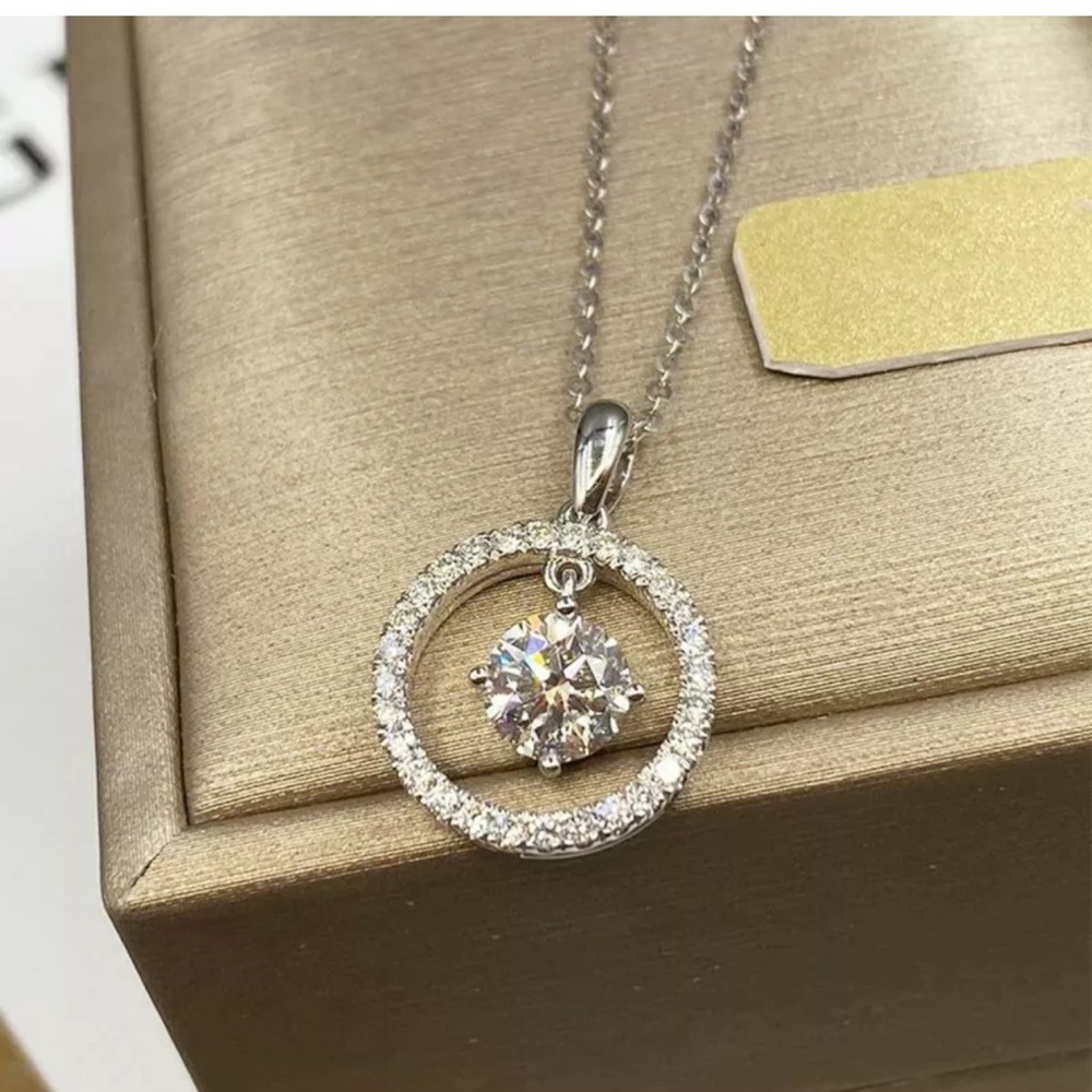 Elegant Jewelry Cubic Zirconia 925 Silver Necklace